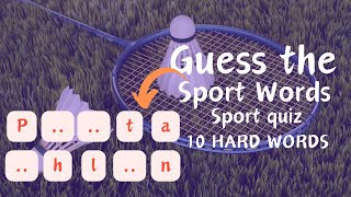 word search games sport 10 Hard Words Quiz Answers 🏀🏈💪🏏 screenshot 2