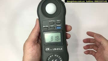Hướng dẫn sử dụng máy đo ánh sáng LM-81LX của hãng Lutron