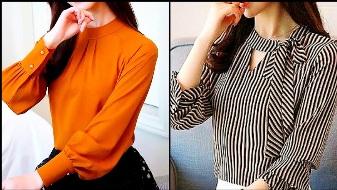 Daily Wear Stylish Designer Top & Blouse Design for girls/Office Wear Tunic shirt design YouTube
