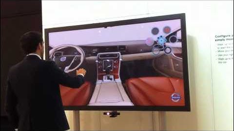 Volvo Car Configurator using Kinect by TOUCHTECH #2
