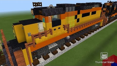 How to build a Chessie System GP40-2 Locomotive in Minecraft
