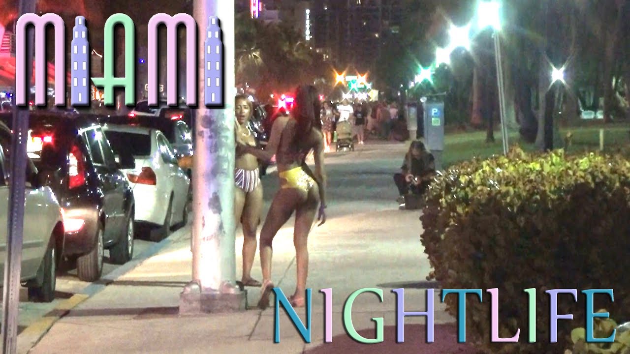 Miami Ocean Drive Nightlife - Sights and Sounds - YouTube