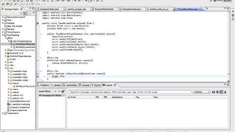 Basic tutorial on how to trace fingers and draw on the screen