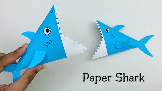 How To Make Easy Paper SHARK For Kids / Nursery Craft Ideas / Paper Craft Easy / KIDS crafts