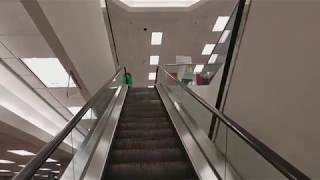 Westinghouse Escalators Sears Westfield North County Mall San Diego, CA
