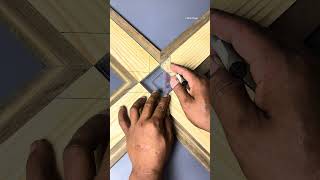 How to combine neat intersection corners #woodworking #carpentri #woodwork #tipsntricks #diy