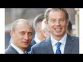 Путин в Англии. Встреча с Тони Блэром. 2003 год.