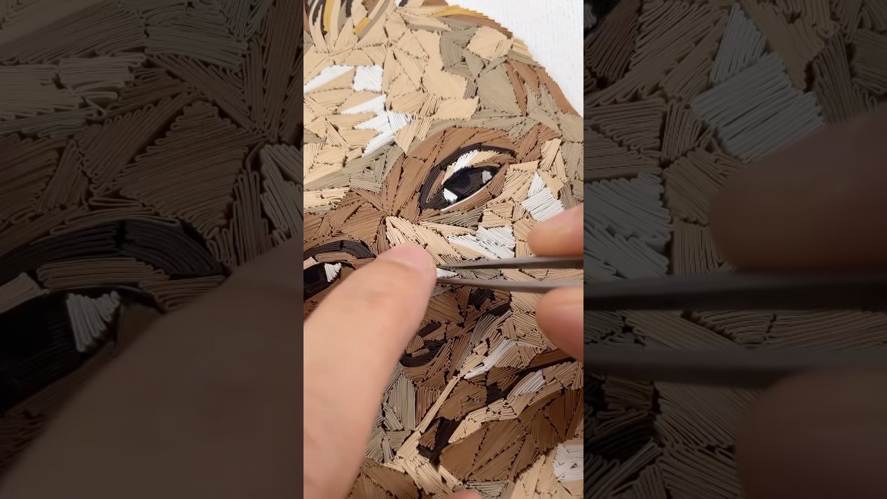 Quilling Portrait of Erling Haaland 💙 