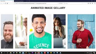 Animated Image Gallery using HTML & CSS Only  || SoftTech360
