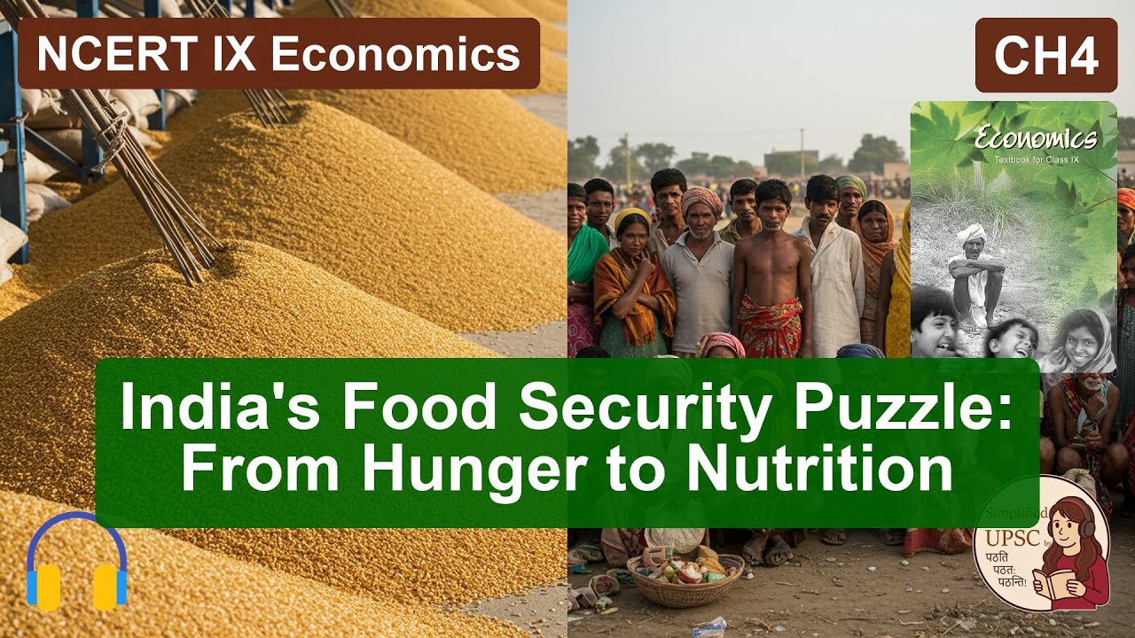 NCERT IX Economics CH4 India's Food Security Puzzle: From Hunger to Nutrition 