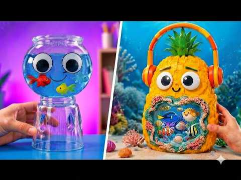 DIY Aquarium 🐠📦 | Tiny Underwater World