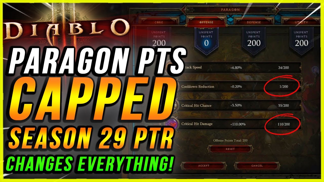 Diablo 3 Paragon is Capped at 800 in Season 29 PTR! - YouTube
