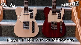 Fender Player II Telecaster Mahogany vs Ash - What's the difference?