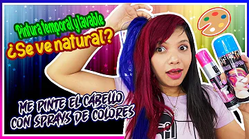 ¿Cuánto dura el spray de color en el pelo?