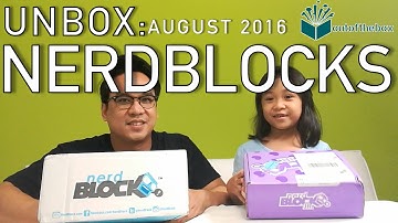 Unbox: Nerdblocks Classic and Nerdblocks Jr. Girls August 2016