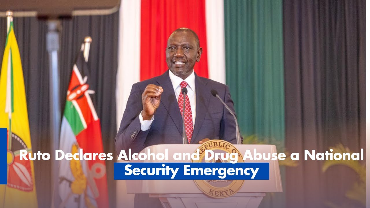 Руто объявил злоупотребление алкоголем и наркотиками чрезвычайной ситуацией в сфере национальной ...