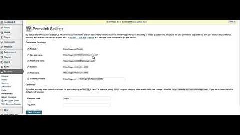 WordPress Permalinks Common Settings & Optional Settings