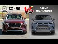 2025 Toyota Grand Highlander vs Mazda CX-90 | Space &amp; Efficiency vs Performance &amp; Luxury