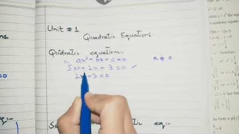 KPK Class 10 Math Unit 1 | Quadratic Equations - Complete Guide & Solutions