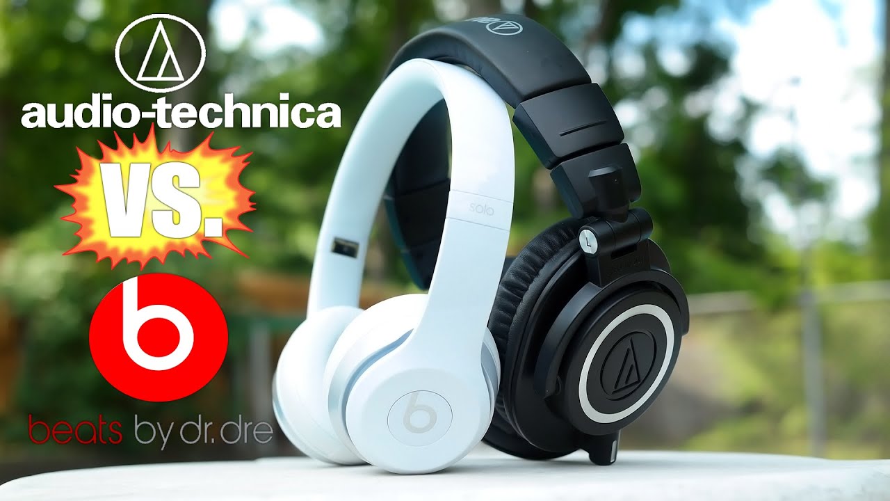 Beats by Dre Solo 2 vs. AudioTechnica ATHM50x HandsOn Comparison