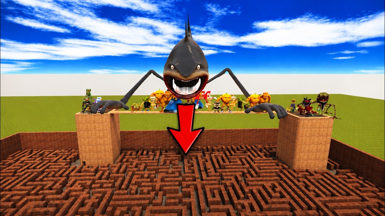 Spartan Kicking ALL Italian Brainrot Memes Into the Big Maze! | Garry’s Mod