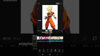 Anime Capcut Edit Tutorial | with Goku | Anime edit | Capcut Tutorial #shorts #anime #animeedit