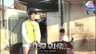 BTS riding a horse 🏇😂bon voyage 3