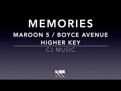 memories---maroon-5-/-boyce-avenue---higher-key---piano-backing-track-/-karaoke