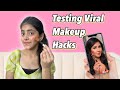 Testing Viral Makeup Hacks | #viral #hacks