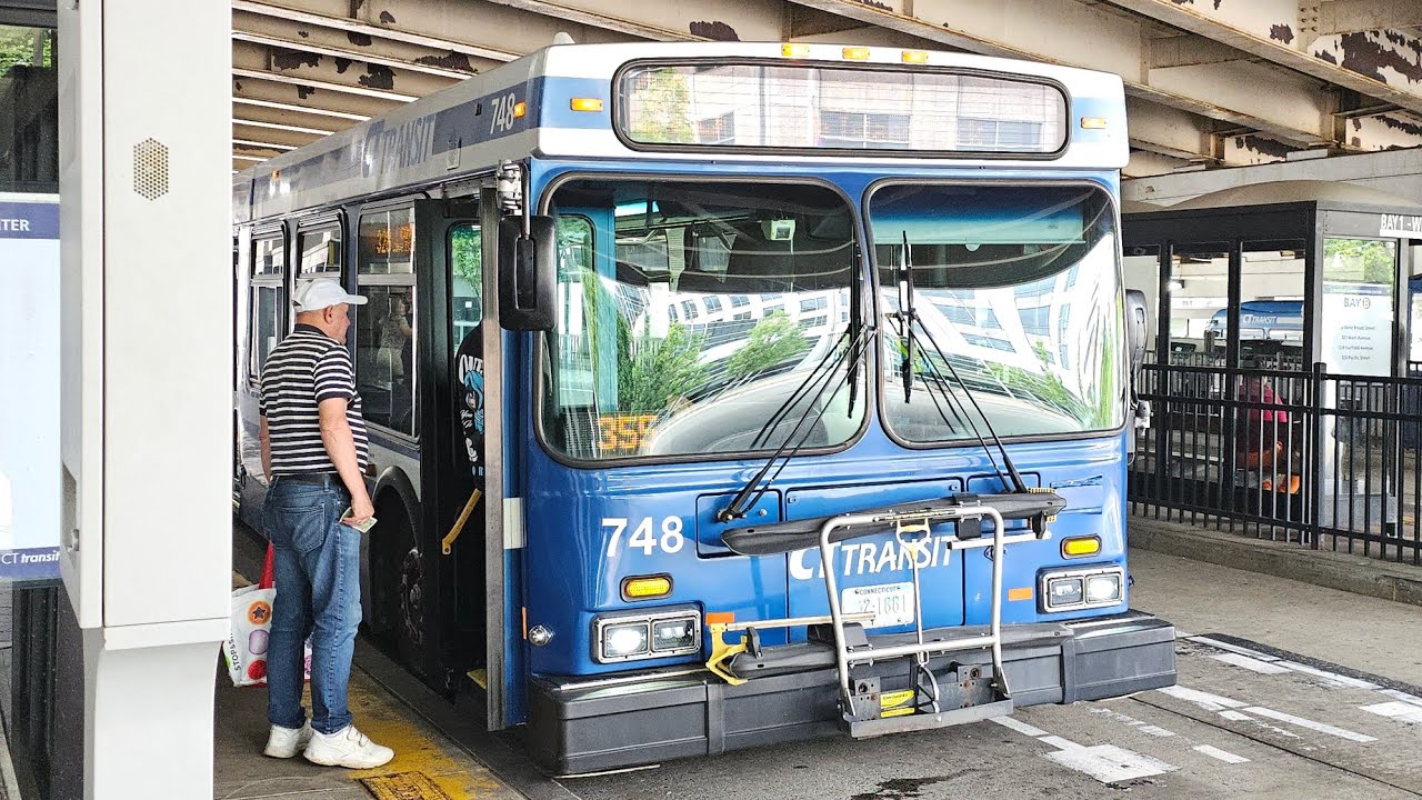 CT Transit: Full Ride Onboard 2007 New Flyer D40LF #748 on Route 334 to ...