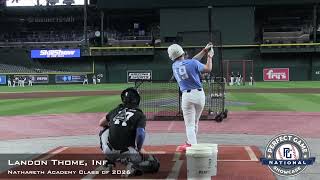 Landon Thome Prospect Video, SS, Nazareth Academy Class of 2026, PG National