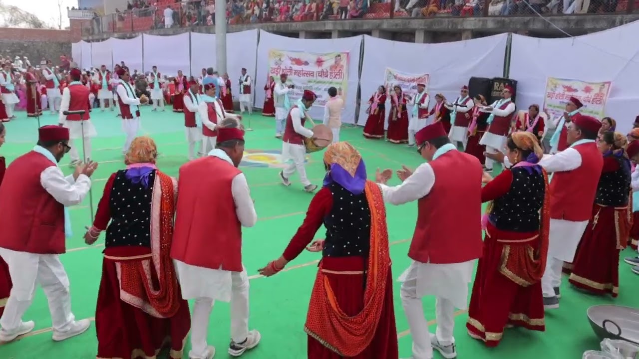 चौबे होली महोत्सव  में आदर्श होली समिति के होल्यारों का प्रदर्शन #होली ##होलीस्पेशल #खडीहोली