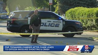 Medford police: 5 juveniles arrested after stolen vehicle crashes