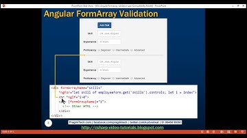 Angular formarray validation