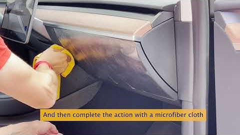 Tesla Model 3/Y glovebox PPF film installation from evtailor.com