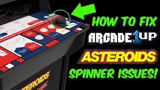 Arcade1Up Asteroids Spinner Issues FIXED (QUICK AND CHEAP MOD)