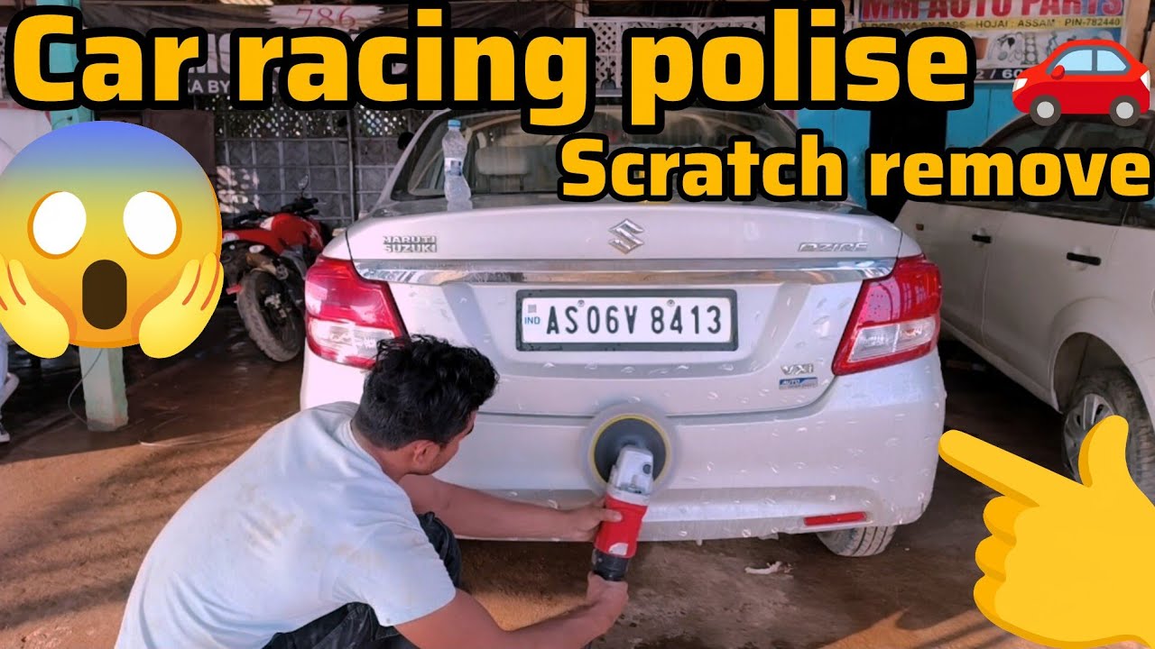 car rubbing and polishing how to polish swift dazir car rubbing polis 