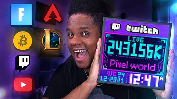 Awesome Social Media Counter & Pixel Art Display - Divoom Pixoo 64 Review