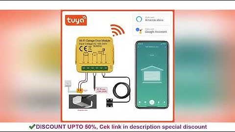 Tuya Smart WiFi Garage Door Opener Controller Module Tuya APP Voice Remote Control Switch Work With