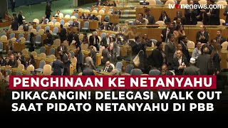 Momen Sidang PBB Ricuh! Delegasi Walk Out Sambil Teriaki Netanyahu  OneNews Update