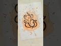 Water Spill Ganesha Painting #shorts #ganesh #painting #ganeshchaturthi #artwork #ganapatibappamorya