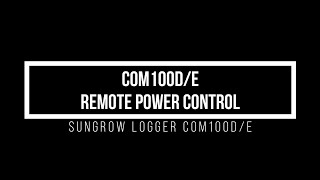 ⚡️ Guideline for Testing Remote Power Control of Active Power ⚡️