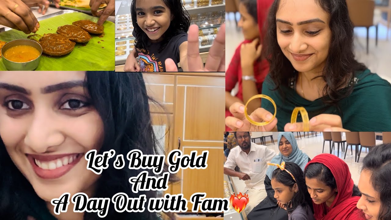ആഗ്രഹം പോലെ കുറച്ചു സ്വർണ്ണം വാങ്ങി🧿A Gold Gift EveryYear, Family Outing - all in one Shopping Trip✨