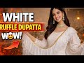 “Market jaisa Designer Ruffle Dupatta Ghar Par 😱 | Itna Easy?!”
