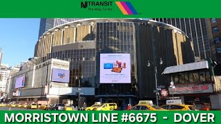 NJ Transit Train 6675 Morristown Line to Dover Boarding Call Announcements at New York Penn Station 