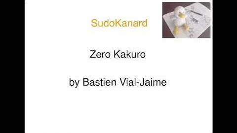 [Eng] Zero Kakuro, by Bastien Vial-Jaime
