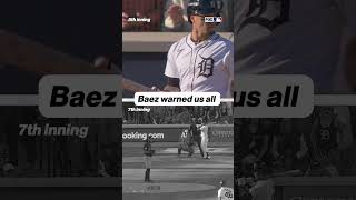 Javy warned us all 💁‍♂️ #mlb #tigers #javybaez
