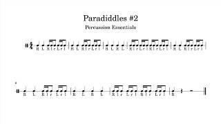 Paradiddles #2 – Drumline Warm-Up Play-Along (80–200 BPM) | Practice Track
