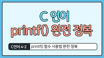C언어 기초 4-2  : printf 완전 정복