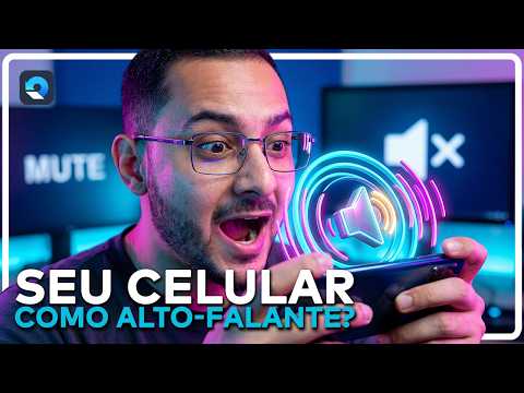 SEM AÚDIO no PC? Seu CELULAR resolve em 1 minuto 🔊